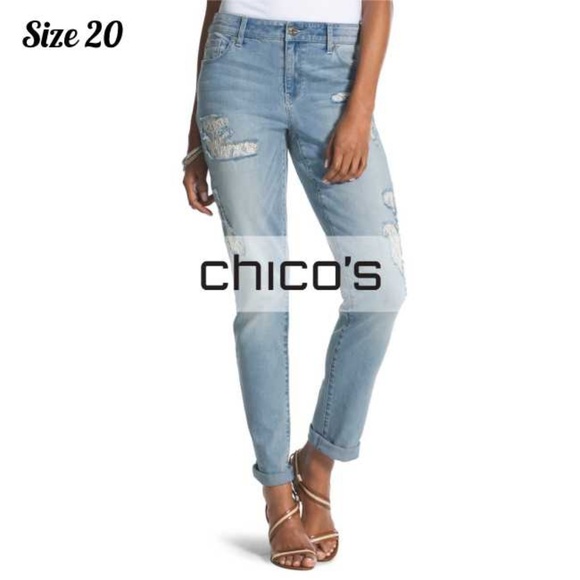 chicos distressed jeans